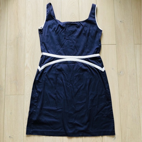 Skunkfunk Navy Blue White Line Detailed Dress - Picture 5 of 10